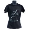 Great Glen Way T-shirt in black with a round neckline