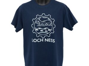 Navy Blue Adults T-shirt with Loch Ness and logo printed on the front