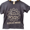 Navy Blue Kids T-shirt with Loch Ness and logo printed on the front